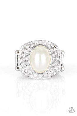 Glittering Go-Getter - White Ring freeshipping - JewLz4u Gemstone Gallery