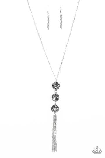 Triple Shimmer Silver Necklace freeshipping - JewLz4u Gemstone Gallery
