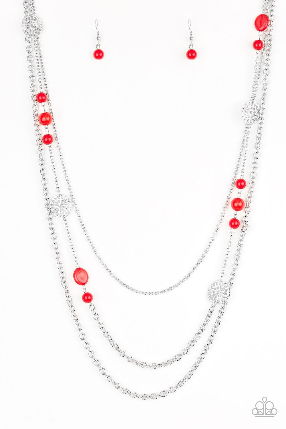 Pretty Pop-tastic - Red Necklace freeshipping - JewLz4u Gemstone Gallery
