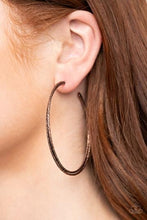 Load image into Gallery viewer, Curved Couture Copper Hoop Earring freeshipping - JewLz4u Gemstone Gallery
