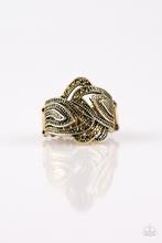 Fire and Ice - Brass Ring freeshipping - JewLz4u Gemstone Gallery