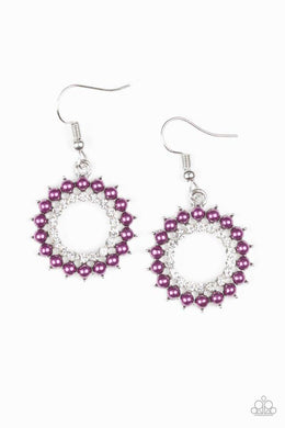 Wreathed In Radiance Purple Earring freeshipping - JewLz4u Gemstone Gallery