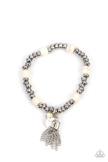 Whimsically Wanderlust - White Bracelet freeshipping - JewLz4u Gemstone Gallery
