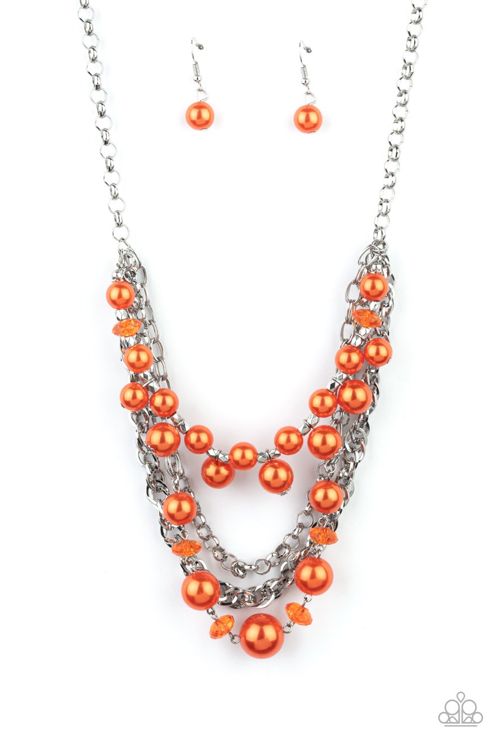 Rockin' Rockette - Orange Necklace freeshipping - JewLz4u Gemstone Gallery