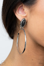 Load image into Gallery viewer, At Long LASSO-Black Clip-on Earring freeshipping - JewLz4u Gemstone Gallery
