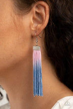 Load image into Gallery viewer, Dual Immersion - Pink &amp; Blue (Fringe) Earring freeshipping - JewLz4u Gemstone Gallery
