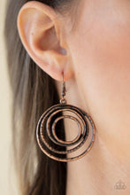 Load image into Gallery viewer, Spiraling Out of Control - Copper Earring freeshipping - JewLz4u Gemstone Gallery
