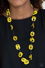 Load image into Gallery viewer, Waikiki Winds Yellow Wood Necklace freeshipping - JewLz4u Gemstone Gallery
