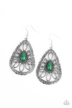 Load image into Gallery viewer, Floral Frill - Green Earring freeshipping - JewLz4u Gemstone Gallery
