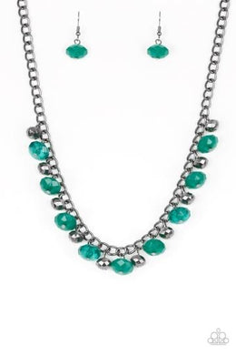 Runway Rebel Green Necklace freeshipping - JewLz4u Gemstone Gallery