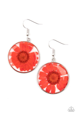 Forever Florals - Red Earrings freeshipping - JewLz4u Gemstone Gallery