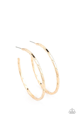 Unregulated Gold Hoop Earring freeshipping - JewLz4u Gemstone Gallery