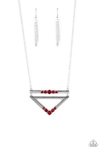 Load image into Gallery viewer, Triangulated Twinkle - Red Necklace freeshipping - JewLz4u Gemstone Gallery

