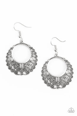 Grapevine Glamorous - Silver Earring freeshipping - JewLz4u Gemstone Gallery