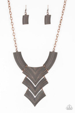 Fiercely Pharaoh - Copper Necklace freeshipping - JewLz4u Gemstone Gallery