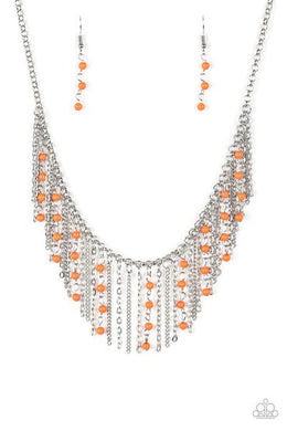 Harlem Hideaway - Orange Necklace freeshipping - JewLz4u Gemstone Gallery