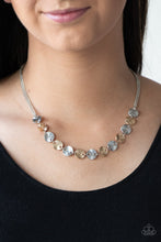 Load image into Gallery viewer, Simple Sheen - Silver Necklace freeshipping - JewLz4u Gemstone Gallery
