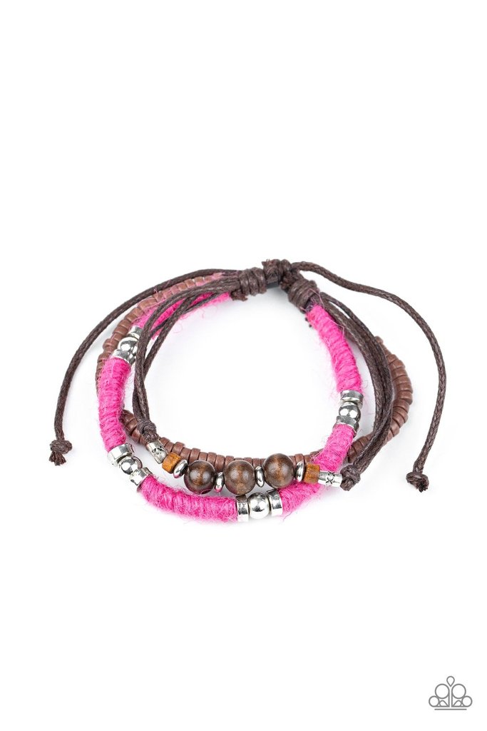 Totally Tiki Pink Urban Bracelet freeshipping - JewLz4u Gemstone Gallery