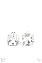 Load image into Gallery viewer, Bombshell Brilliance - White Clip-On Earring freeshipping - JewLz4u Gemstone Gallery
