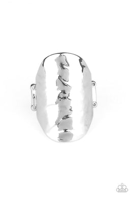 Retro Ripple Silver Ring freeshipping - JewLz4u Gemstone Gallery