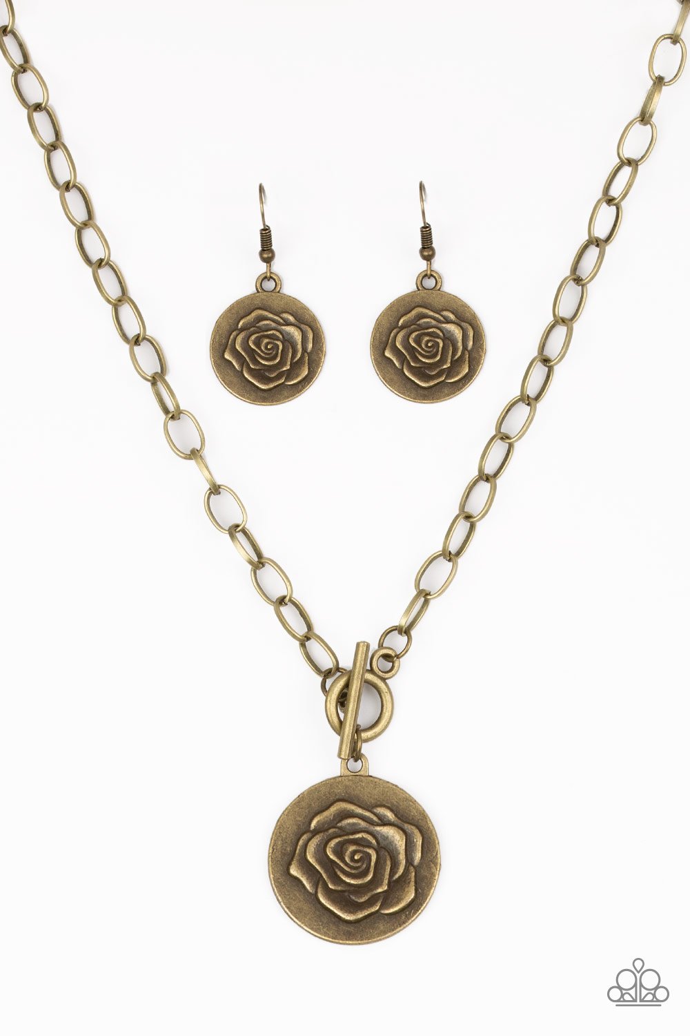 Beautifully Belle Brass Necklace freeshipping - JewLz4u Gemstone Gallery