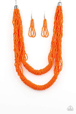 Right As RAINFOREST Orange Necklace freeshipping - JewLz4u Gemstone Gallery