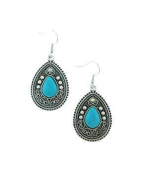 Desert Nirvana Blue Earring freeshipping - JewLz4u Gemstone Gallery