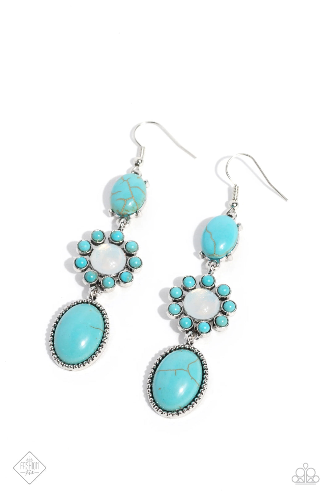 Carefree Cowboy - Blue (Turquoise) Earring (SSF-0323)