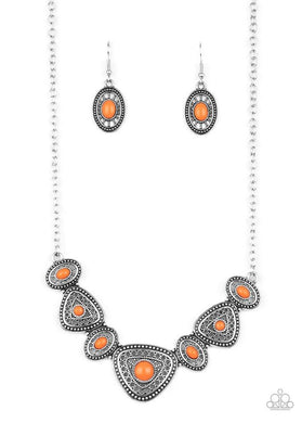 Totally TERRA-torial - Orange Necklace freeshipping - JewLz4u Gemstone Gallery