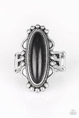 Leave No Trace - Black Ring freeshipping - JewLz4u Gemstone Gallery