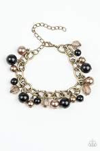 Grit and Glamour Black/Brass Bracelet freeshipping - JewLz4u Gemstone Gallery