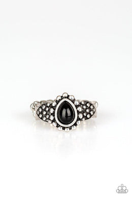 Pep Talk Black Ring freeshipping - JewLz4u Gemstone Gallery