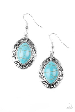 Aztec Horizons - Blue Earring freeshipping - JewLz4u Gemstone Gallery