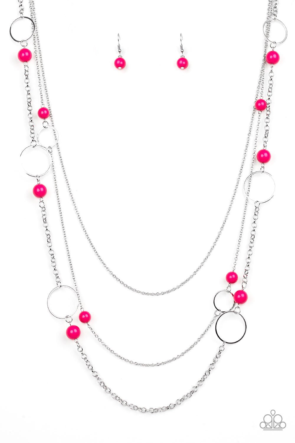 Beachside Babe - Pink Necklace freeshipping - JewLz4u Gemstone Gallery