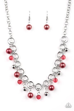 Fiercely Fancy Red Necklace freeshipping - JewLz4u Gemstone Gallery