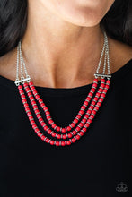 Load image into Gallery viewer, Terra Trails Red Necklace freeshipping - JewLz4u Gemstone Gallery
