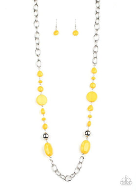 When I GLOW Up Yellow Necklace freeshipping - JewLz4u Gemstone Gallery