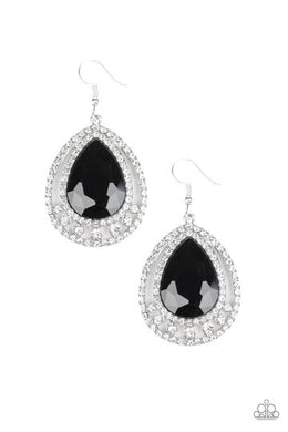 Millionaire Debonair Black Earrings freeshipping - JewLz4u Gemstone Gallery