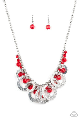 Turn It Up Red Necklace freeshipping - JewLz4u Gemstone Gallery