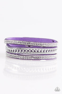 Unstoppable Purple Wrap Bracelet freeshipping - JewLz4u Gemstone Gallery