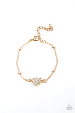 Load image into Gallery viewer, Heartachingly Adorable - Gold Bracelet freeshipping - JewLz4u Gemstone Gallery
