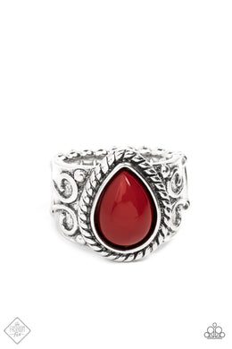 Maritime Mirage - Red Ring (GM-0122) freeshipping - JewLz4u Gemstone Gallery