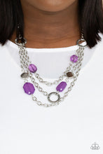 Load image into Gallery viewer, Oceanside Spa - Purple Necklace
