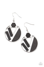 Load image into Gallery viewer, Petrified Posh - Black (Wood) Earring freeshipping - JewLz4u Gemstone Gallery
