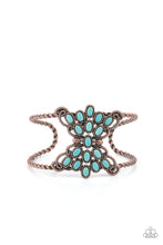 Load image into Gallery viewer, Pleasantly Plains - Copper (Turquoise Stone) Bracelet

