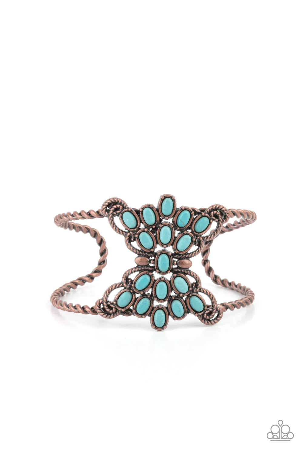 Pleasantly Plains - Copper (Turquoise Stone) Bracelet