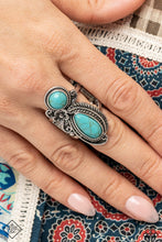 Load image into Gallery viewer, Southern Nirvana - Blue (Turquoise) Ring (SSF-0122) freeshipping - JewLz4u Gemstone Gallery
