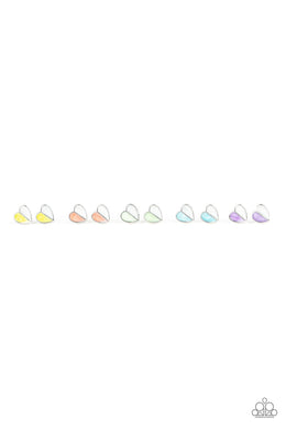 Starlet Shimmer Heart-Shaped Two-Toned Earring freeshipping - JewLz4u Gemstone Gallery