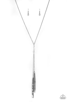 Timeless Tassels - Silver Necklace freeshipping - JewLz4u Gemstone Gallery