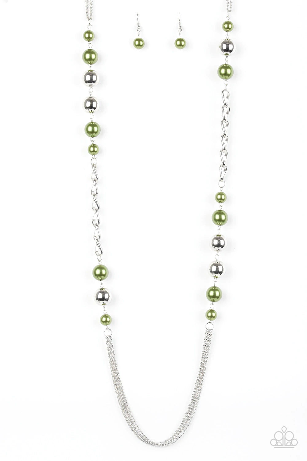 Uptown Talker - Green Necklace